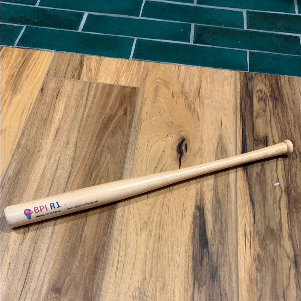 Promotional mini wooden bat 17”